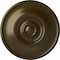Ekena Millwork Jefferson Ceiling Medallion (Fits Canopies up to 2 7/8"), Hand-Painted Brass, 11 3/4"OD x 3/8"P CM12JEBRS - alternate 1